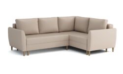Narożnik rozkładany Ibis H1 w tkaninie Casablanca-2314 z pojemnikami na pościel i poduszkami