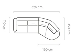 Nowoczesna sofa LORNA w jasnym kolorze na tle stylowego wnętrza