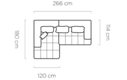 Nowoczesna sofa Magnetic Mini w jasnoszarym kolorze na tle minimalistycznego wnętrza