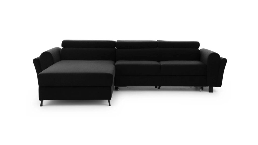 Narożnik rozkładany Mariall w tkaninie Inari-96 z funkcją spania i pojemnikiem na pościel