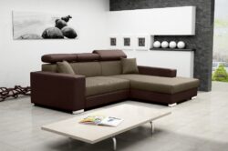 Narożnik rozkładany Mexico de Lux w tkaninie Inari 23 Soft23, prawostronny, nowoczesny design