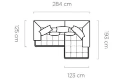 Nowoczesna sofa SELEDO MINI w jasnym salonie z drewnianą podłogą