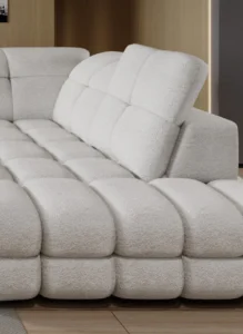 Nowoczesna sofa Tollo XL w jasnym kolorze na tle minimalistycznego wnętrza