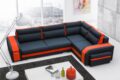 Narożnik rozkładany Assan w tkaninie Inari-100, prawostronny, nowoczesny design, wygodne siedzisko i poduszki