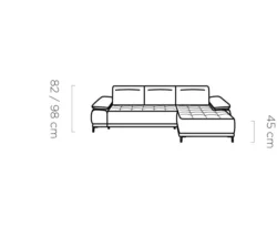 Nowoczesna sofa tapicerowana Focus Mini w stylowym wnętrzu, dostępna w sklepie Meble Wawrzyniak