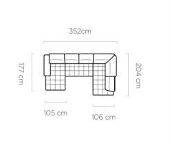 Stylowa sofa Focus XL w nowoczesnym salonie, dostępna w sklepie Meble Wawrzyniak