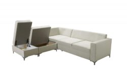 Narożnik rozkładany Adonis II w tkaninie Magic Velvet-2250 w nowoczesnym salonie