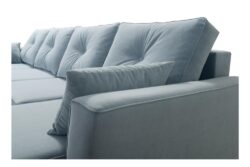 Narożnik U rozkładany Torsten w tkaninie Mono-237 w nowoczesnym salonie
