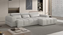 Stylowa sofa Panama z funkcją spania w tkaninie Kansas dostępna w sklepie Meble Wawrzyniak