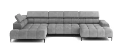 Nowoczesna sofa Plaza XL w kolorze białym Salvador w stylowym wnętrzu