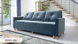 Stylowa sofa Bragi w nowoczesnym salonie na tle jasnej ściany