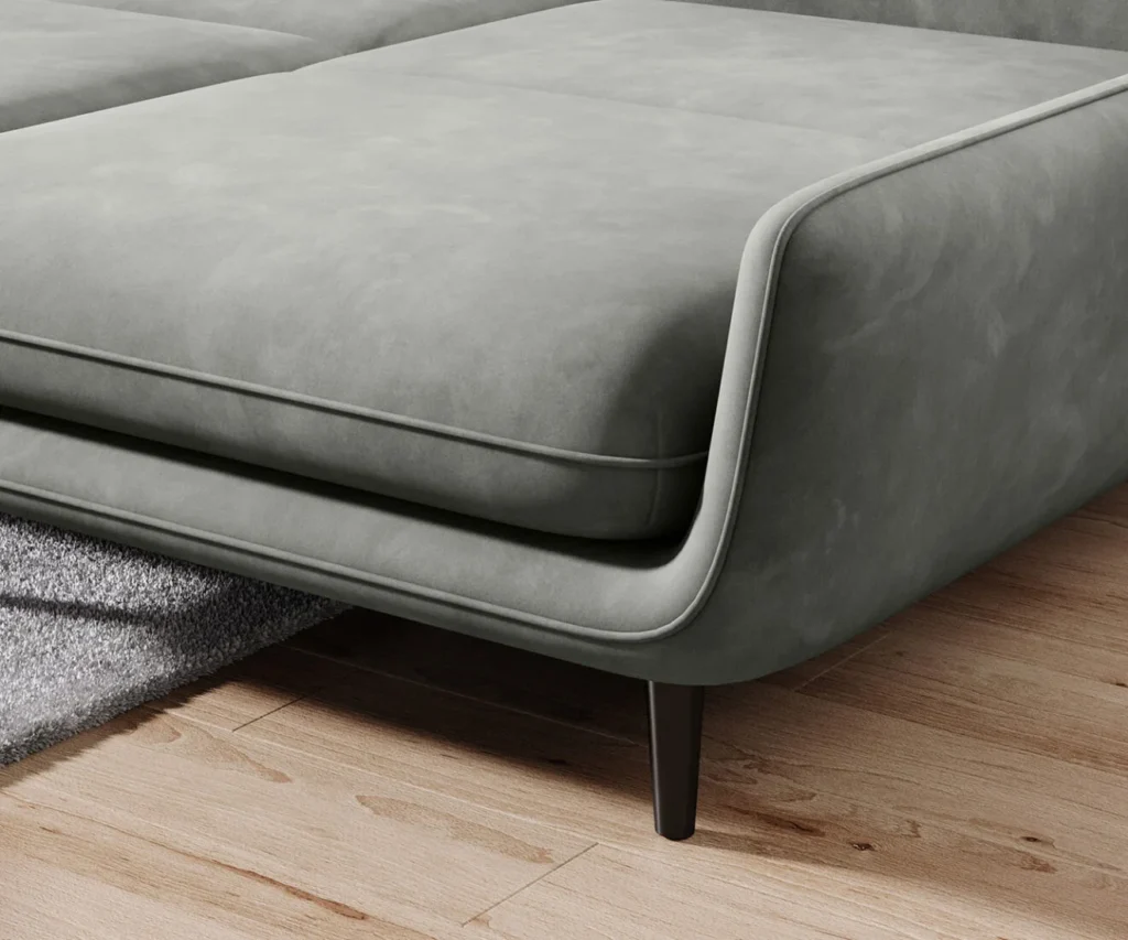 Narożnik rozkładany Solano w tkaninie Element-11, nowoczesny i funkcjonalny mebel do salonu