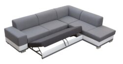 Narożnik rozkładany Darco w tkaninie Inari-91 i Soft 17, nowoczesny mebel do przestronnego salonu