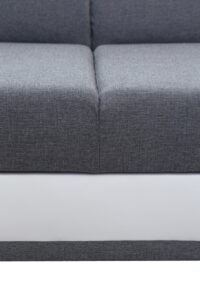Narożnik rozkładany Darco tapicerowany tkaniną Inari-91 i Soft 17 w nowoczesnym salonie