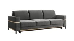 Kanapa rozkładana Movano Lux w tkaninie Element-23, nowoczesny tapicerowany mebel do salonu