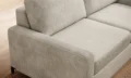 Sofa rozkładana Tino 120 w tkaninie Poso-100 z funkcją spania i włoskim systemem rozkładania