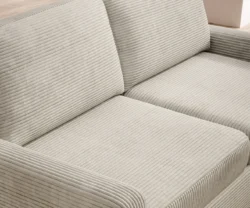 Sofa rozkładana Tino 120 w tkaninie Poso-100 z funkcją spania i włoskim systemem rozkładania