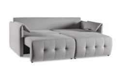 Kanapa rozkładana Cruzzo 2w1 w tkaninie Castel-80, nowoczesna i funkcjonalna sofa do salonu