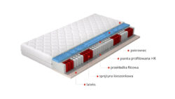 Materac Multipocket Acapulco hipoalergiczny 120x200 cm z pokrowcem, zapewniający komfortowy i zdrowy sen