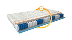 Materac Multipocket Agnis Aloe Vera 120x200 z pokrowcem z wyciągiem z liści aloe vera zapewniający komfortowy sen