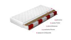 Materac Multipocket Anella hipoalergiczny 120x200 cm z pokrowcem, zapewniający komfortowy i zdrowy sen