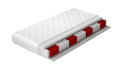 Materac Multipocket Apollo hipoalergiczny 120x200 cm z pokrowcem, średnio twardy, wielostrefowy, kieszeniowy