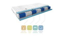 Materac Multipocket Apollo Medicott Silver 120x200 z pokrowcem antyalergicznym i sprężynami multipocket