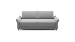 Sofa rozkładana Canto 120 w tkaninie Onega-8 na białym tle, nowoczesny i funkcjonalny mebel