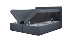 Łóżko tapicerowane Horizon Soft 140x200 z pikowanym zagłówkiem i pojemnikami na pościel