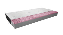 Materac piankowy Lauren Cashmere 120x200 cm z pokrowcem cashmere i velvet w kolorze czarnym