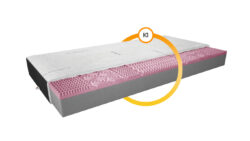 Materac piankowy Lauren Cashmere 120x200 cm z pokrowcem cashmere i velvet w sklepie Meble Wawrzyniak
