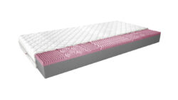 Materac piankowy Lauren Medicott Silver 120x200 z pokrowcem antyalergicznym i antygrzybicznym
