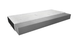 Materac piankowy Lino Cashmere 120x200 cm z pokrowcem cashmere i velvet w kolorze czarnym