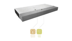 Materac piankowy Lino Cashmere 120x200 z pokrowcem cashmere i velvet w kolorze czarnym