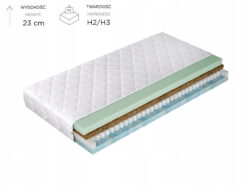 Materac kieszeniowy Eco I 90x200 cm z matą kokosową i pianką bio od WERNIGHT