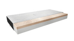 Materac lateksowy Moska Cashmere 120x200 z pokrowcem cashmere i velvet w kolorze czarnym