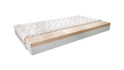 Materac lateksowy Moska Silk 120x200 z pokrowcem typu Silk, zapewniający komfort i sprężystość