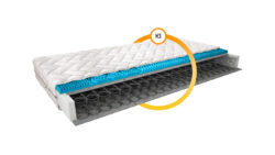 Materac bonellowy Olivia Silk 120x200 z pokrowcem typu Silk zapewniający komfort i stabilne podparcie
