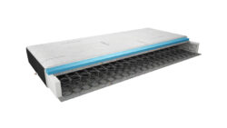 Materac bonellowy Omini Cashmere 120x200 z pokrowcem cashmere i velvet w kolorze czarnym