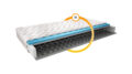 Materac bonellowy Omini Silk 120x200 z pokrowcem typu Silk, średniotwardy i hipoalergiczny