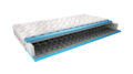 Materac bonellowy Orsola Silk 120x200 z pokrowcem typu Silk, średniotwardy, komfortowy i hipoalergiczny