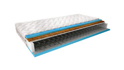 Materac bonellowy Oslo Silk 120x200 z pokrowcem typu Silk, średniotwardy, zapewniający komfortowy i zdrowy sen