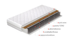 Materac bonellowy Oslo hipoalergiczny 120x200 cm z pianką i płytą kokosową w sklepie Meble Wawrzyniak
