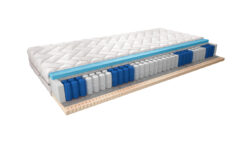 Materac kieszeniowy Palmo Silk 120x200 z pianką termoelastyczną i lateksem, komfortowy i średnio miękki