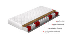 Materac kieszeniowy Pini hipoalergiczny o wymiarach 120x200 cm z pokrowcem do prania