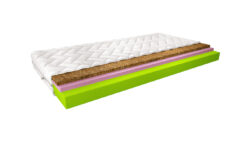 Materac termoelastyczny Sergio Silk 120x200 z pianki Visco i płyty kokosowej dla komfortowego snu