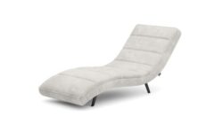 Szezlong MINT w tkaninie Abriamo-4 w jasnym odcieniu, nowoczesny i elegancki mebel do salonu