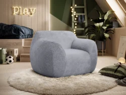 Fotel Teddy mini w tkaninie Lapid-68, wygodny i ergonomiczny fotel dziecięcy od Wersal