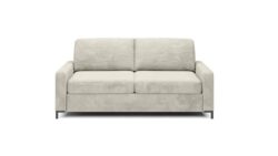 Sofa rozkładana Tino 120 w tkaninie Poso-100 na białym tle