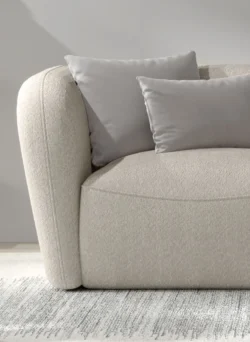 Sofa Candelo 70 w tkaninie Anthology-1, nowoczesna tapicerowana sofa o szerokości 214 cm